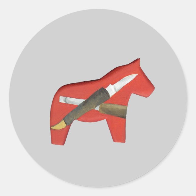 Woodcarver's horse Sticker (Front)