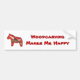 Woodcarving Bumper Sticker