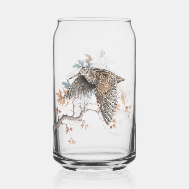 Woodcock  can glass (Front)