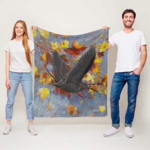 Woodcock  fleece blanket