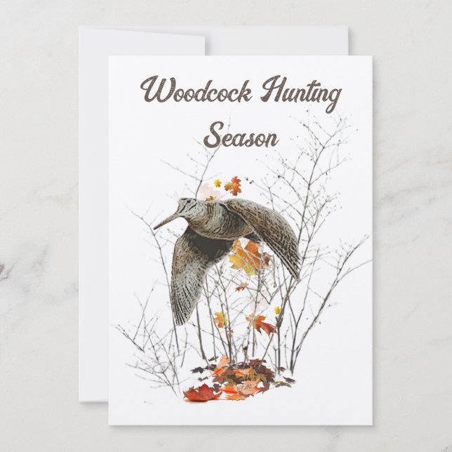 Woodcock hunting , Hunter Invitation (Front)