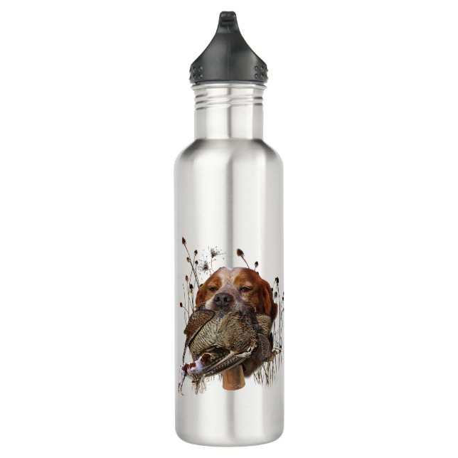 Woodcock hunting with Brittany Spaniel      710 Ml Water Bottle (Right)