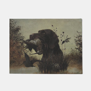 Woodcock Hunting with German Wirehaired Pointer   Doormat