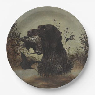 Woodcock Hunting with German Wirehaired Pointer    Paper Plate