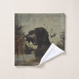 Woodcock Hunting with German Wirehaired Pointer Wash Cloth