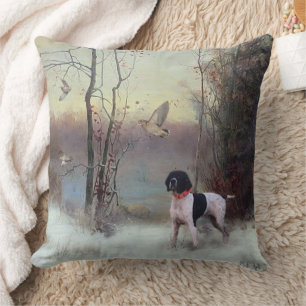 Woodcock Hunting with GSP Throw Pillow