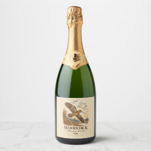 Woodcock in Flight Sparkling Wine Label