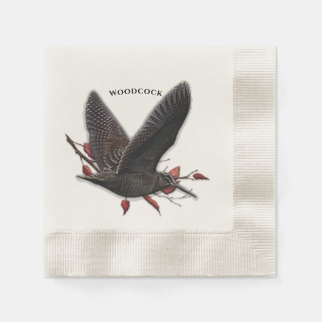 Woodcock  napkin (Front)