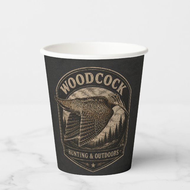 Woodcock  paper cups (Front)