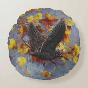 Woodcock  round cushion