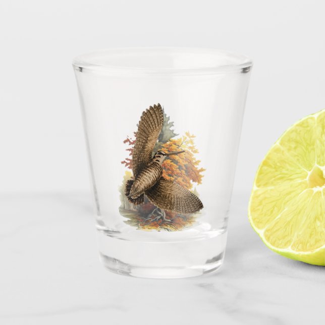 Woodcock  shot glass (Front)