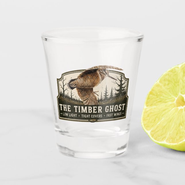Woodcock  shot glass (Front)
