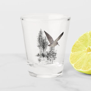 Woodcock shot glass