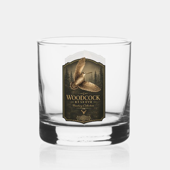 Woodcock  whiskey glass (Front)
