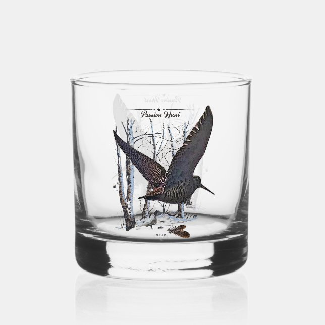 Woodcock  whiskey glass (Back)