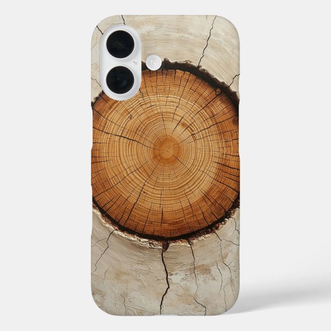Woodcore Circle Phone Case (Back)