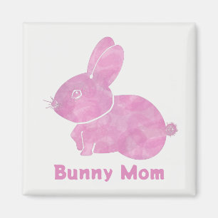 Woodcut Bunny Mum Magnet