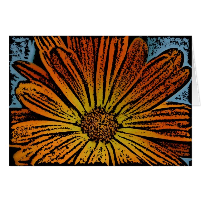 Woodcut Daisy (Front Horizontal)