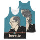Woodcut Illustration Bernie Sanders 2016 All-Over Print Singlet (Front and Back)