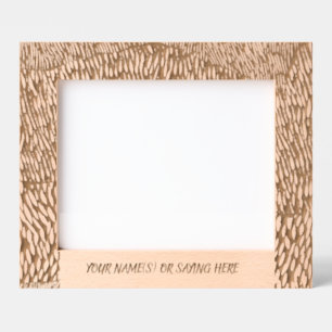 Woodcut Laser Etched Frames