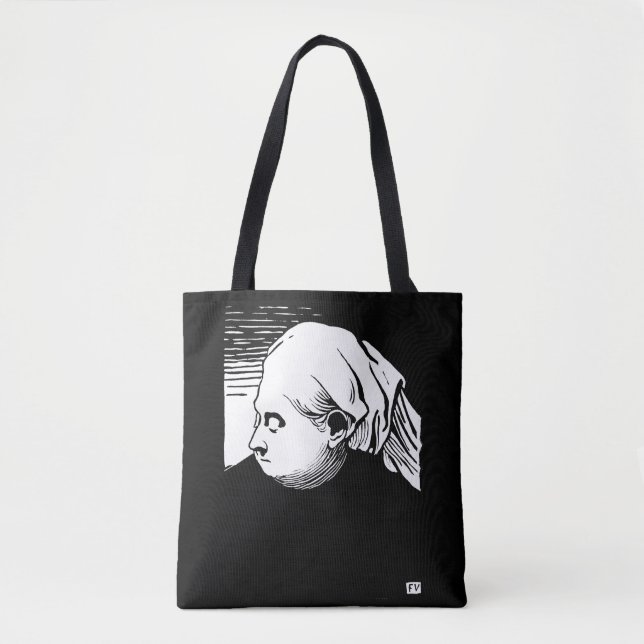 Woodcut Portrait of Queen Victoria  Tote Bag (Front)