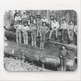 Woodcutters in California, 1891 Mouse Pad