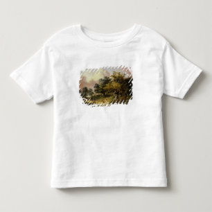 Wooded Landscape with Woman and Child Walking Down Toddler T-Shirt