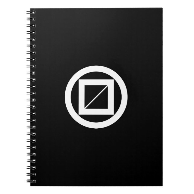 Wooded measure in circle notebook (Front)