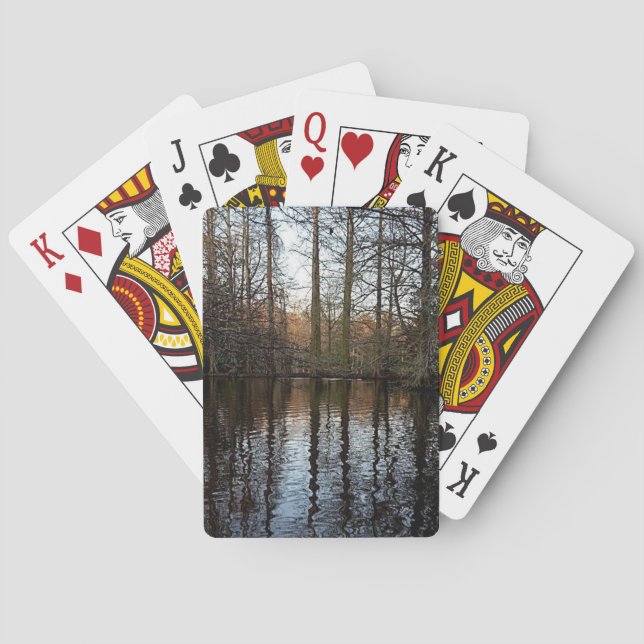 Wooded Reflection 1 Playing Cards (Back)