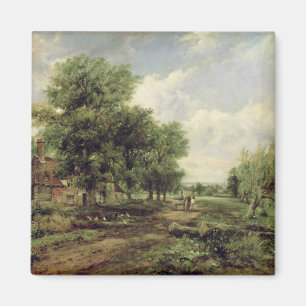Wooded river landscape magnet