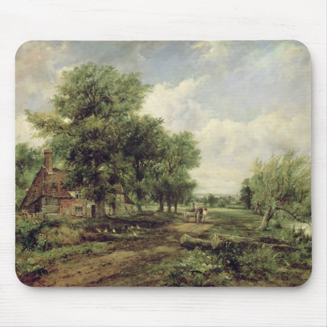 Wooded river landscape mouse pad (Front)