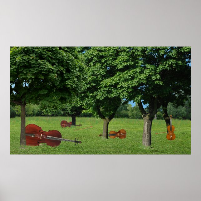 Wooded String Quartet Poster (Front)