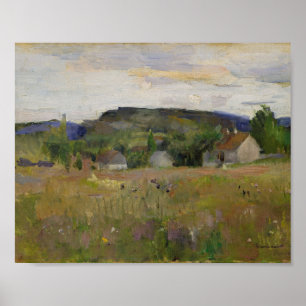 Wooded Village Nature Wall Art Print