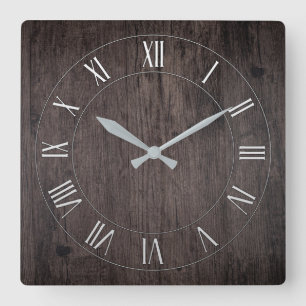 Wooden Antique Roman Numeral Wall Clock