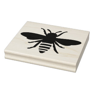 Wooden Art Stamp - The Honeybee Jar Design 2