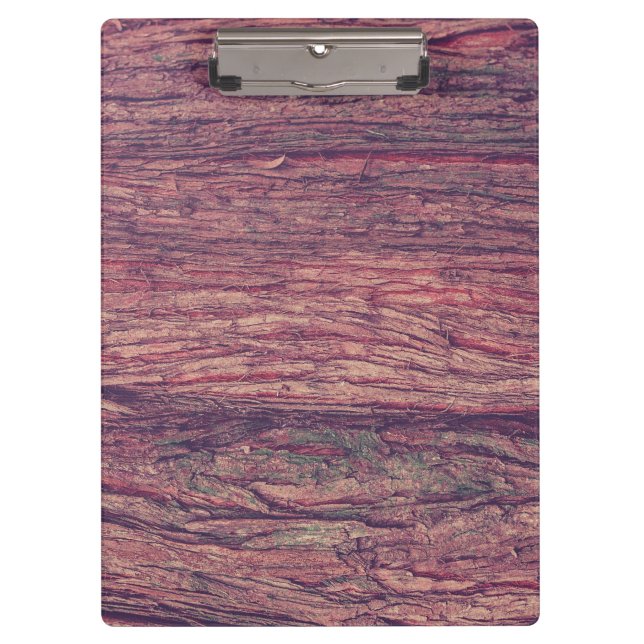 Wooden Autumn Background Modern Elegant Clipboard (Front)