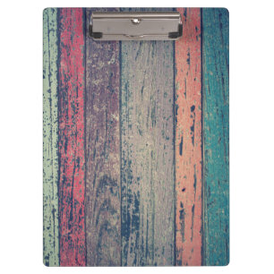 Wooden Background Modern Elegant Clipboard