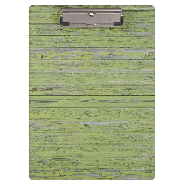 Wooden Background Modern Elegant Clipboard (Front)