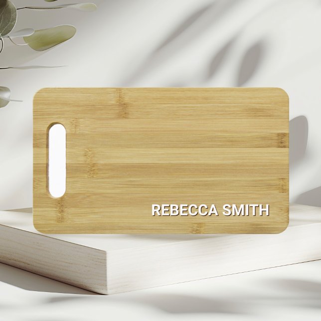 Wooden Bamboo Cutting Board Catering Culinary Chef Business Card (Creator Uploaded)