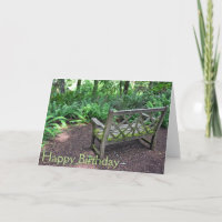 Wooden bench in park