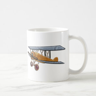 Wooden Biplane Coffee Mug