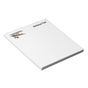Wooden Biplane Notepad