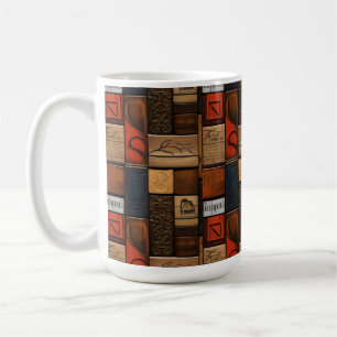 Wooden Block Typography and Art Collage 3 Coffee Mug