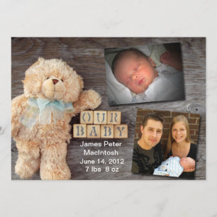 Wooden Blocks Teddy Announcement