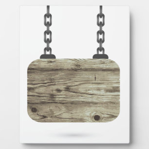 wooden board plaque