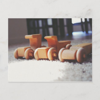 Wooden Cars Postcard
