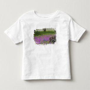Wooden Cart in field of Phlox, Blue Bonnets Toddler T-Shirt