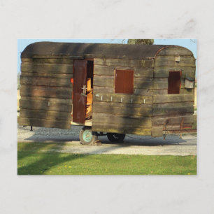 Wooden Carvan Trailer Postcards