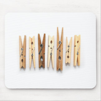 Wooden Clothespins Mousepad