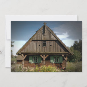 Wooden Cottage - Invitation